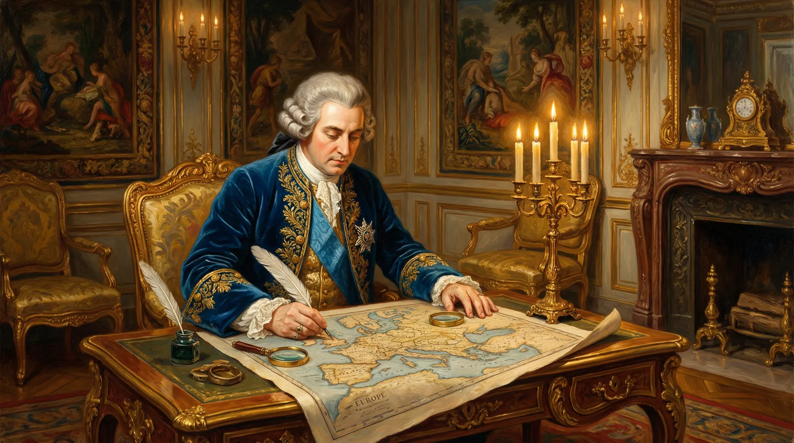 巅峰国际深度评测开云体育的古典油画国王审视地图